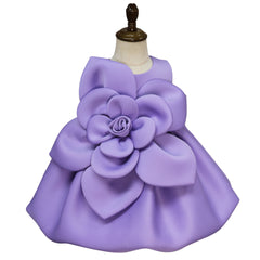 Big Flower Little Girl Dress