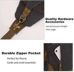 FR Fashion Co. Vintage Canvas Crossbody Sling Bag