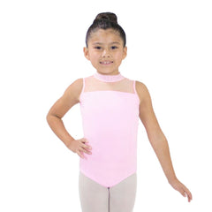 Girl's Mock Mesh Leotard